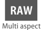 RAW i forskellige formatforhold