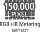150.000 pixels RGB+IR-målesensor