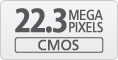 22.3 megapixel CMOS